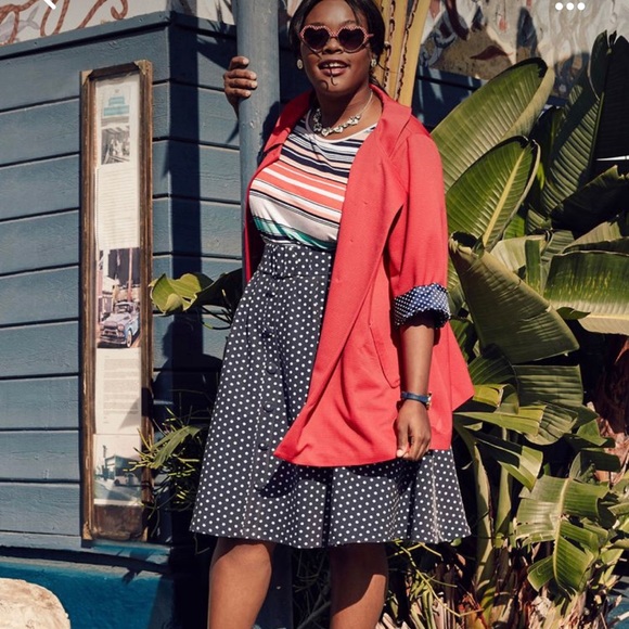 Modcloth Belted Polka Dot Button Front Skirt - Picture 3 of 4